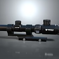 VOMZER Black Tactical Rifle Scope With Adjustable Knobs And Mounting Bracket