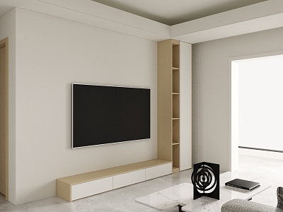 TV cabinet living room 3d model