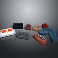 Colorful Diverse Stylish Sofas For Living Room With Various Styles And Shapes