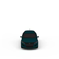 Stylish Blue Coupe Car With Red Interior Seats And Silver Alloy Wheels