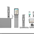 Commercial Retail Equipment Including Self Service Terminals Touchscreen Displays And POS Systems With Various Sizes