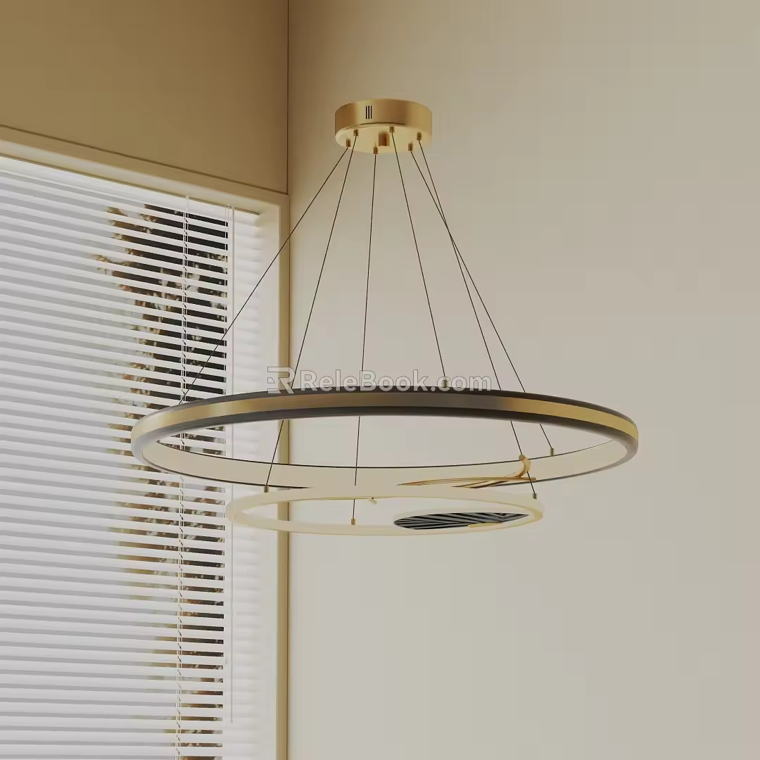 Modern chandelier 3d model