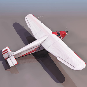 modern aircraft 3d model