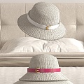 Women's Hat Straw Hat 3d model