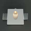 Modern White Downlights And Spotlights With Square Round Design For Indoor Lighting
