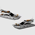 Modern Yachts With Stylish Design And Features 3d model