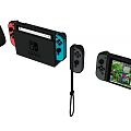 Modern game console Nintendo 3d model