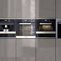 Modern Built in Kitchen Appliances with Sleek Cabinet Design and Integrated Ovens