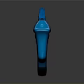 Futuristic Blue Sci Fi Gun With Glowing Patterns And Intricate Design Details