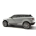 White Modern SUV With Sleek Exterior Design And Large Alloy Wheels 3d model