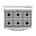 Crosley White Gas Stove Oven With Multiple Burners And Cooktop