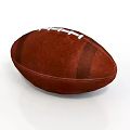 Classic Brown Rugby Ball With White Laces For Sports And Training Activities