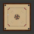 billiard pool table pool cue 3d model