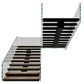 Modern Staircase Design With Glass Railing And Wooden Treads For Contemporary Spaces