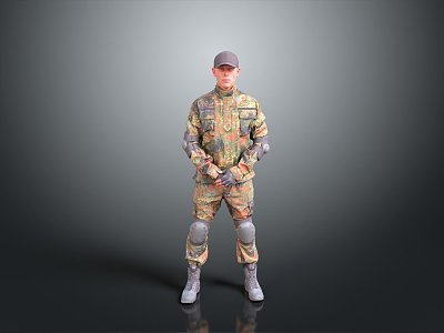 Soldier Mercenary Male Soldier Male Detective Male Detective 3d model