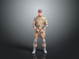 Soldier Mercenary Male Soldier Male Detective Male Detective 3d model