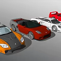 Stylish Sports Cars in Various Colors with Sleek Designs and Convertible Models