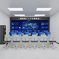 Modern Monitoring Room Computer Room Monitoring Room Command Control Room 3d model