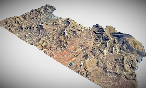 Terrain Mountain Peak Mountain Range Plateau Desert Cliff Geopark Terrain 3d model