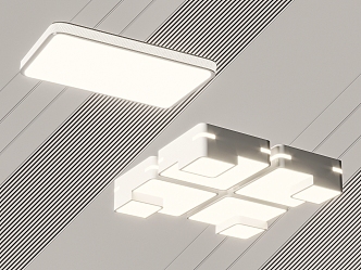 modern ceiling lamp 3d model