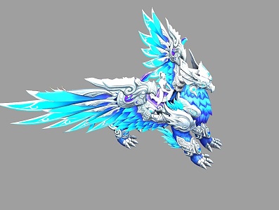 Gryphon god beast king ancient god beast BOSS monster beast 3d model