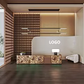 Modern Front Desk 3d model