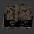Cave Interior With Stalactites Rocky Walls Orange Light And Stone Path