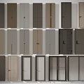 Modern Hinged Doors With Various Styles And Neutral Color Options For Interior Spaces 3d model