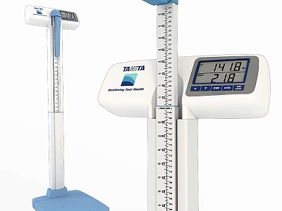 TAKETA Sports Equipment Digital Weight Scale And Height Measuring Device With 3d model