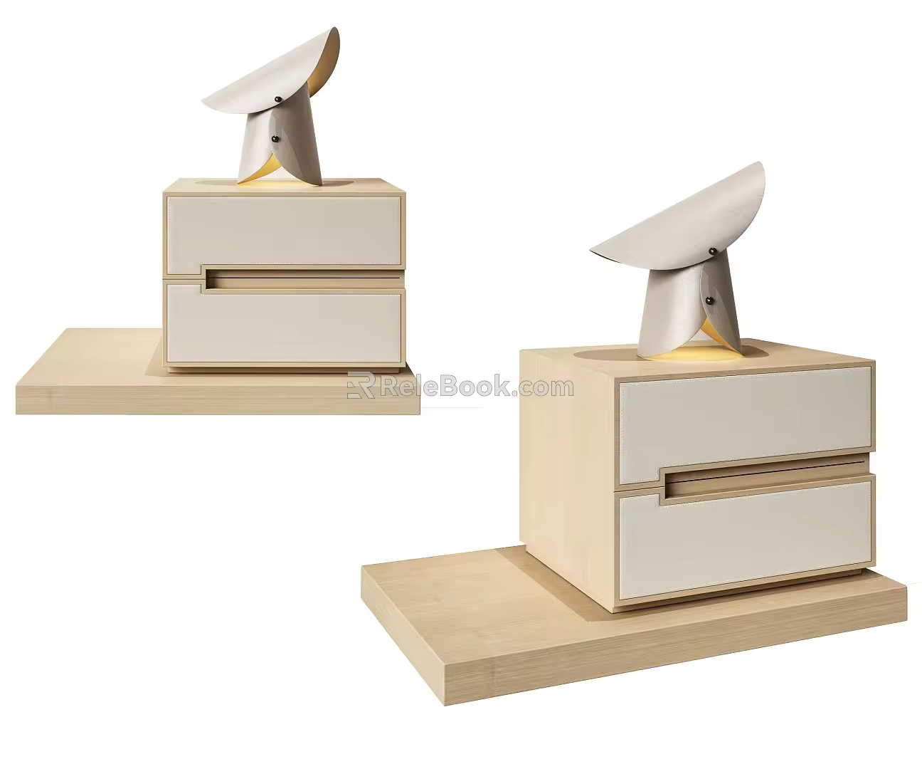 Bedside table lamp 3d model