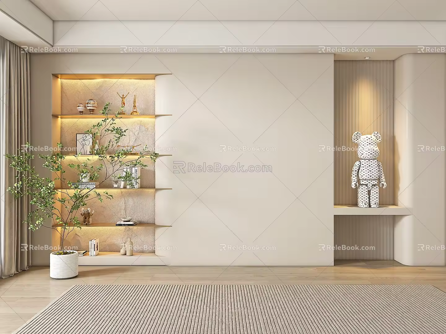 background wall 3d model