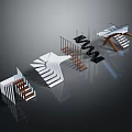 Modern Stairs Designs With Various Creative Styles And Materials For Home Interior