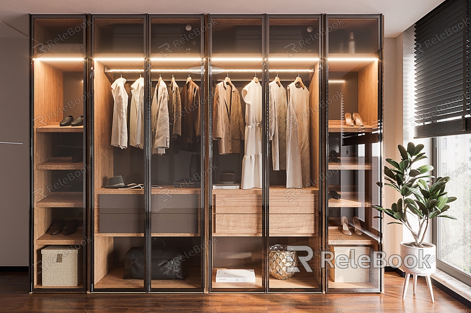 Modern wardrobe model