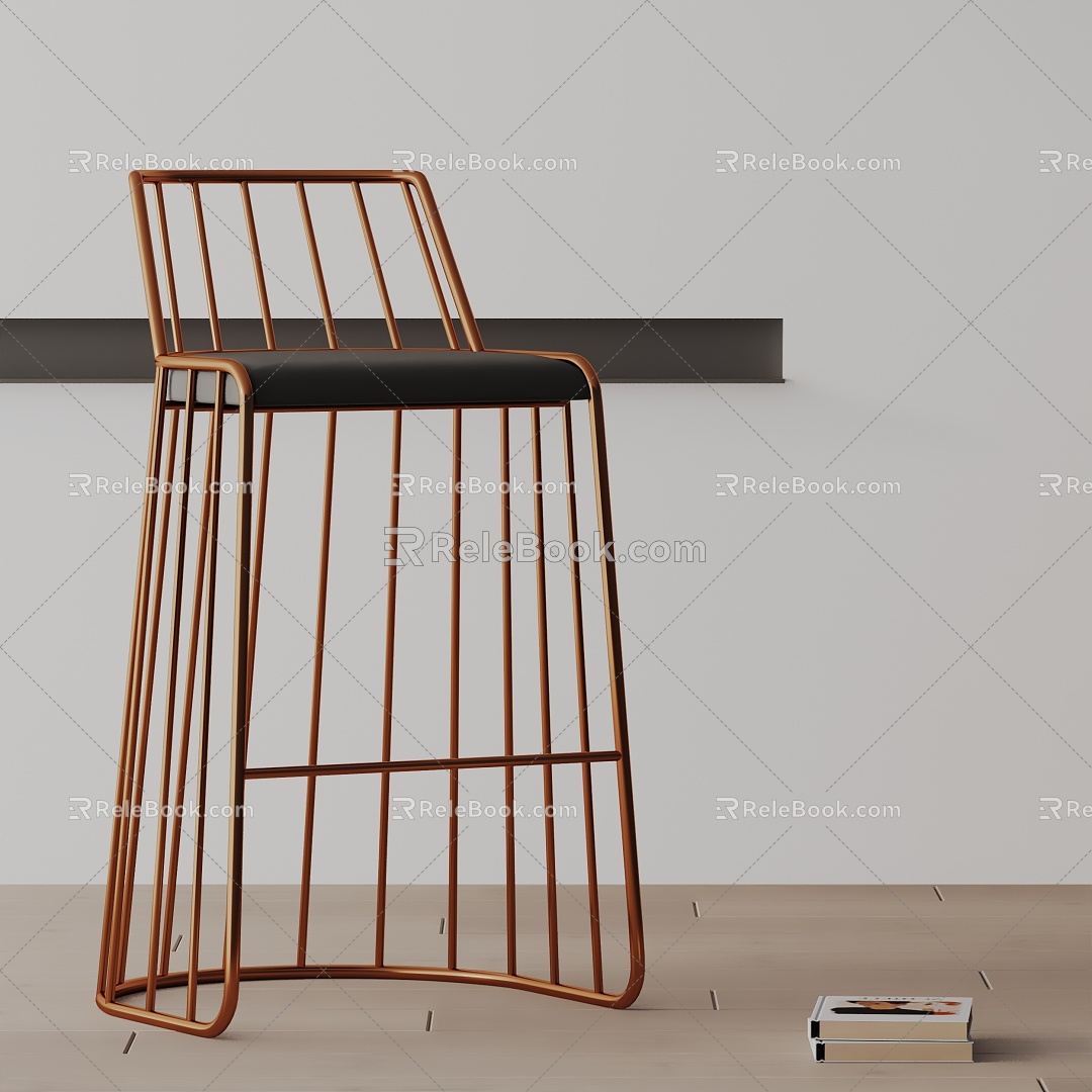 Modern Bar Chair 3d model