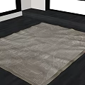 medieval carpet living room carpet square carpet 3d model