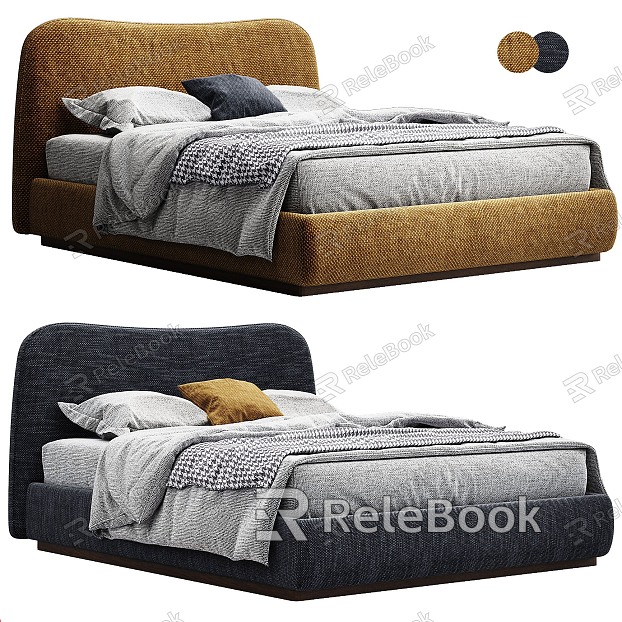 Modern Double Bed Soft Bed model