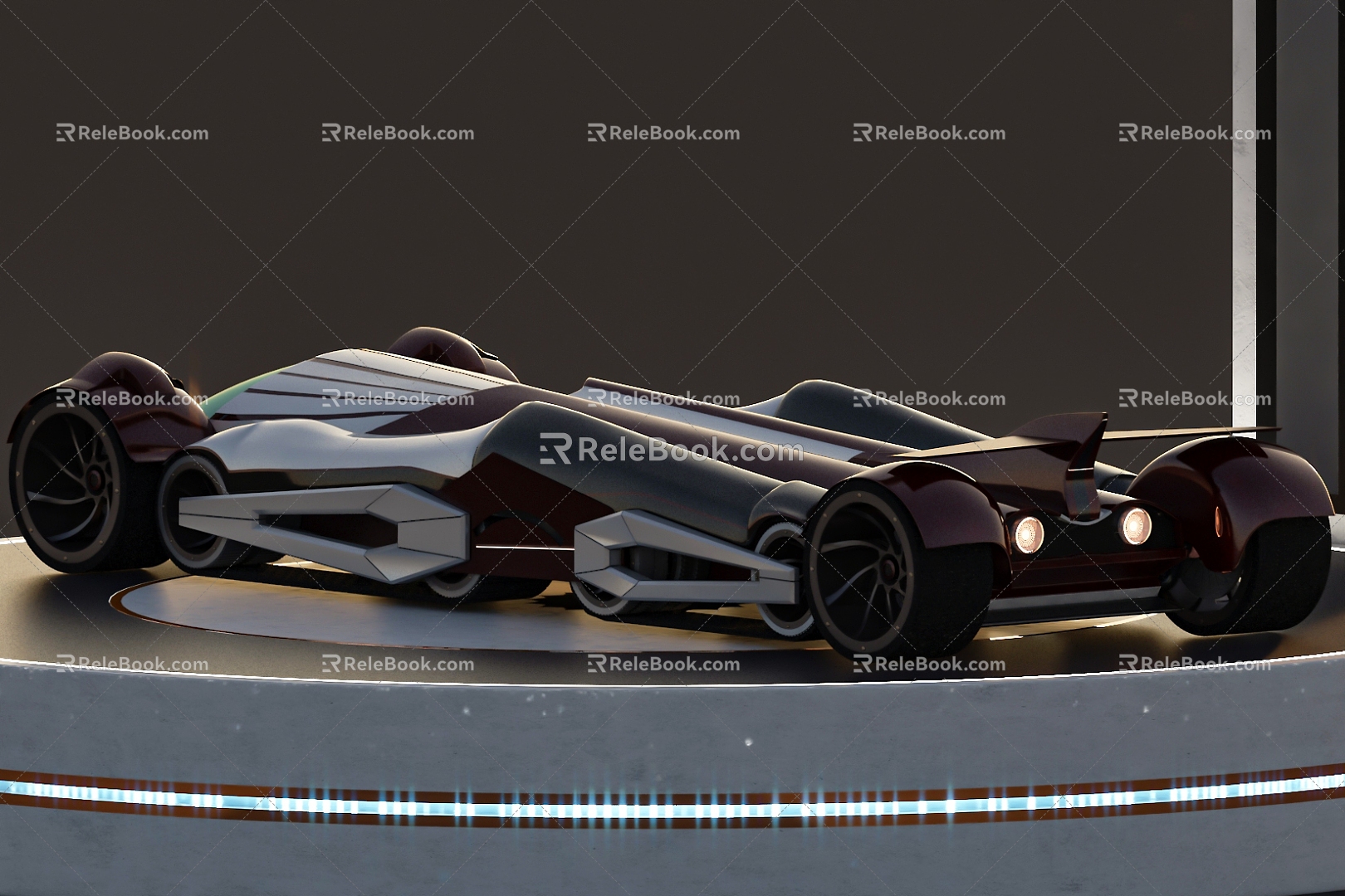 Car sports car Racing 3d model