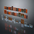 Various Wooden And Glass Doors Windows Displayed On Wall With Reflections
