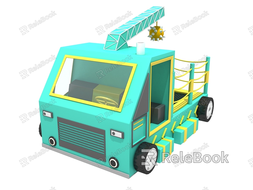 Amusement park truck Modern toy car model