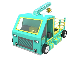 Amusement park truck Modern toy car 3d model