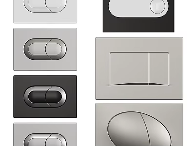 Modern Switch Panels With A Range Of Styles And Designs 3d model