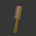 Blue Plastic Hair Comb With Ergonomic Handle And Sturdy Bristles For Daily Use