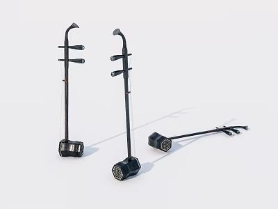 old erhu musical instrument 3d model old erhu musical instrument 3d model