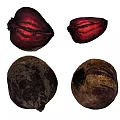 Fresh Raw Beets Whole And Sliced Red Root Vegetables On White