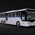 bus multi-axle bus 3d model