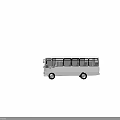 White Modern City Bus With Multiple Windows And Passenger Seats Design