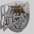 Mechanical Industrial Equipment Featuring Precision Gears Coiled Spring And Metal Structure
