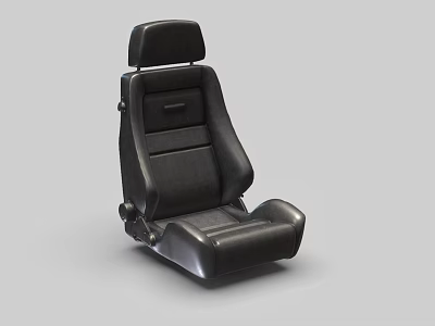 Leather Car Seat Auto Parts With Adjustable Headrest And Modern Design 3d model