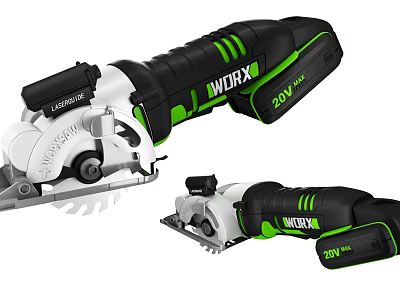 modern chainsaw 3d model