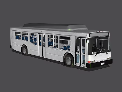 modern bus 3d model